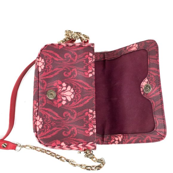 TORY BURCH Robinson Carmine Floral Printed Adjustable Chain Mini Crossbo… - Picture 7 of 12
